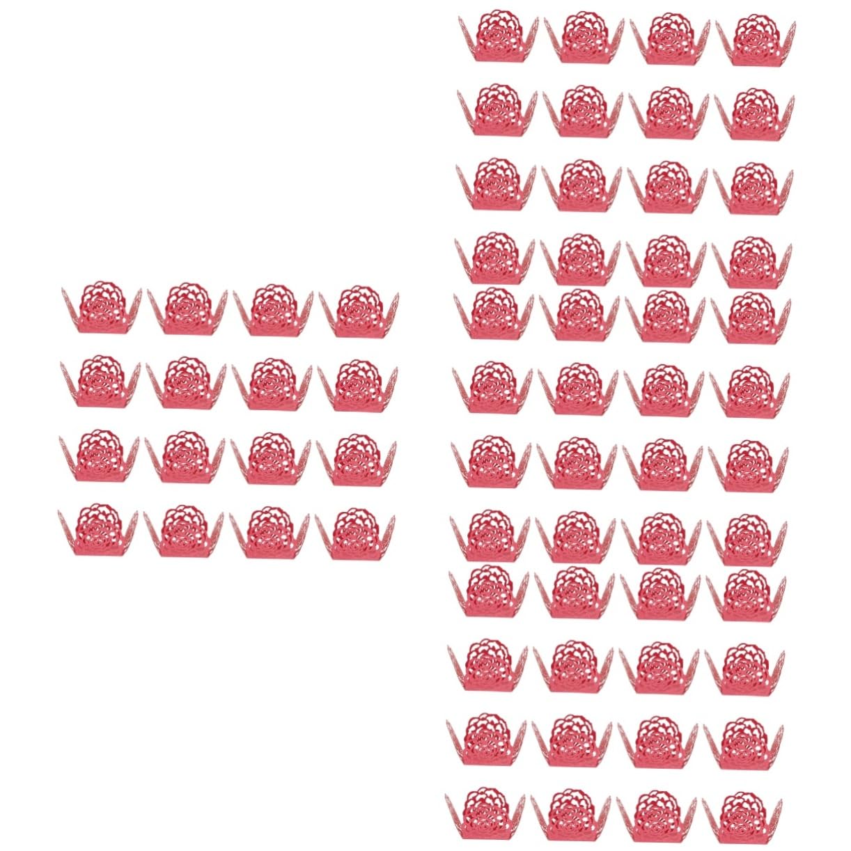 DECHOUS 200pièces Caissettes pour Bonbons Et avec Motif De Roses Décoration pour Mariage Et Fêtes Élégant pour Desserts Et Truffes