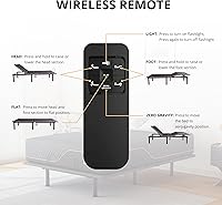 Vista 7 de EGOHOME - Base de cama ajustable individual XL y colchón de espuma viscoelástica de 14 pulgadas, base de cama ajustable con control remoto