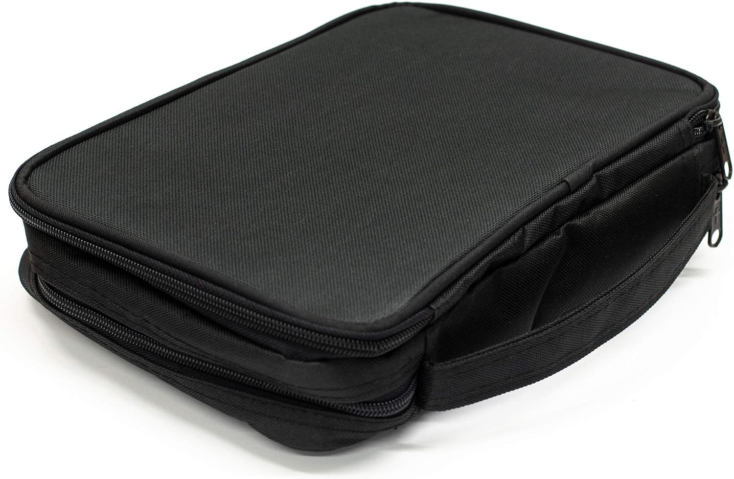 Dicksons Black Reinforced Canvas Bible Cover Case with Handle and Stationary, X-Large