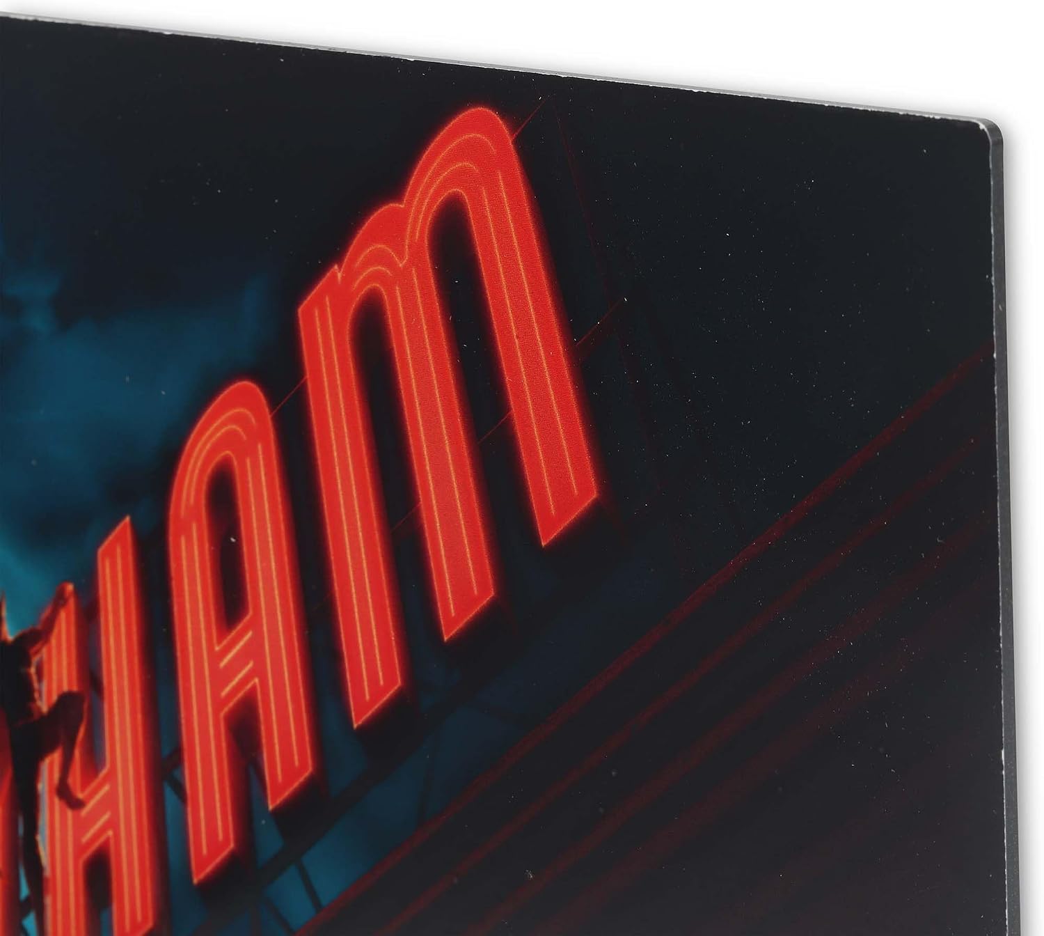 Batman Caped Crusader Gotham Billboard Metal Wall Decor - Vintage Batman Wall Art for Bedroom or Movie Room