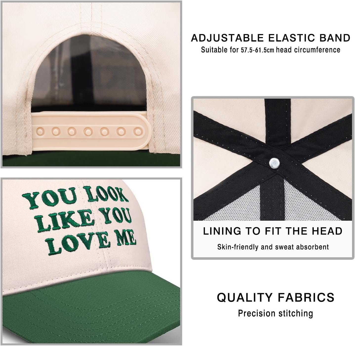 You Look Like You Love Me Hat, Funny Vintage Trucker Hats for Women Men, Trendy Embroidered Snapback Baseball Caps - Image 4