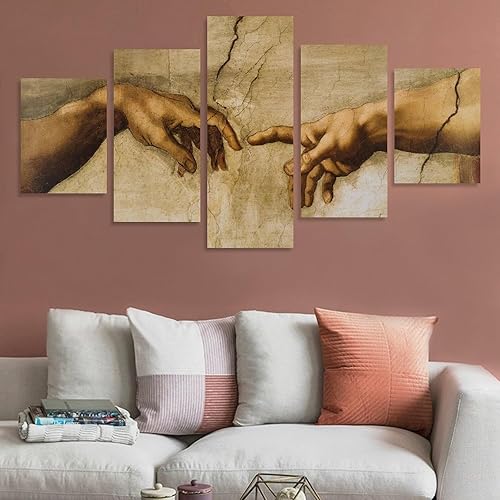 Miniatura 4 de Póster De Pintura Famosa De Táctil De Dios Para Decoración Del Hogar, Cuadro Sobre Lienzo Para Cuadro Sobre Lienzo Pared Cuadro Para Cuadro Para