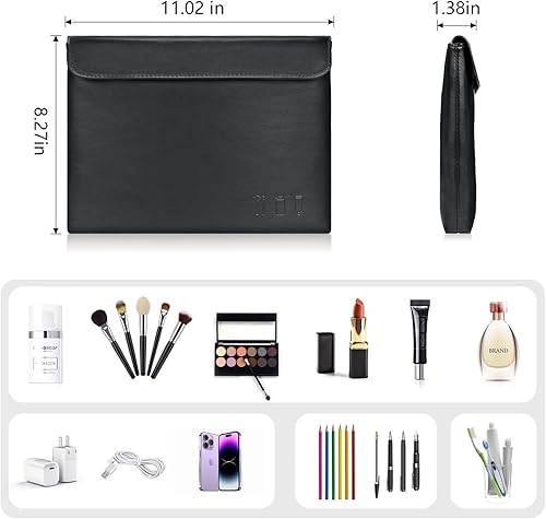 Miniatura 5 de Travel Makeup Bag, cosmetic travel bag Large Capacity Leather Cosmetic Bags for Women,Waterproof Portable Pouch Bag Make up Organizer