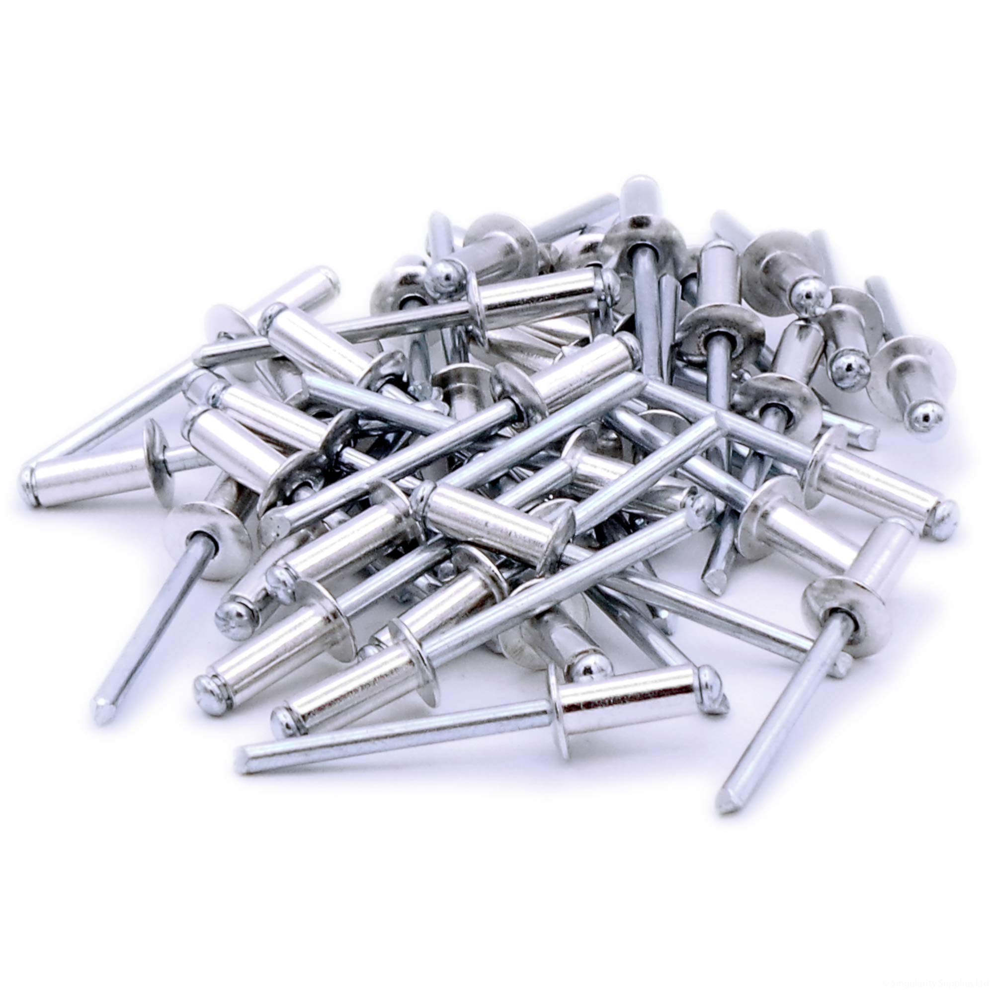 Singularity Supplies Silver M4 (4Mm X 16Mm) Dome Blind Rivet - Aluminium (Pack Of 40)