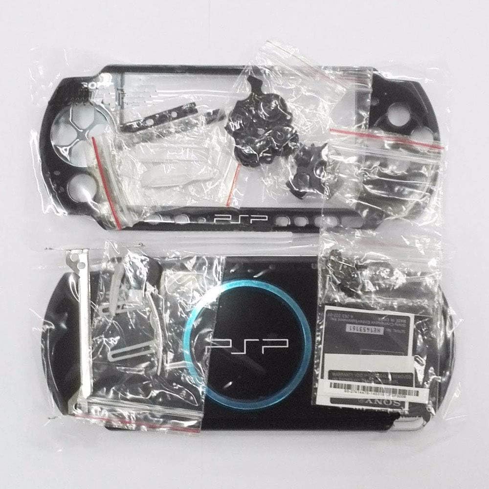 New Version for PSP3000 PSP 3000 Game Console Replacement Full Housing Shell Cover Case with Button kit - Black