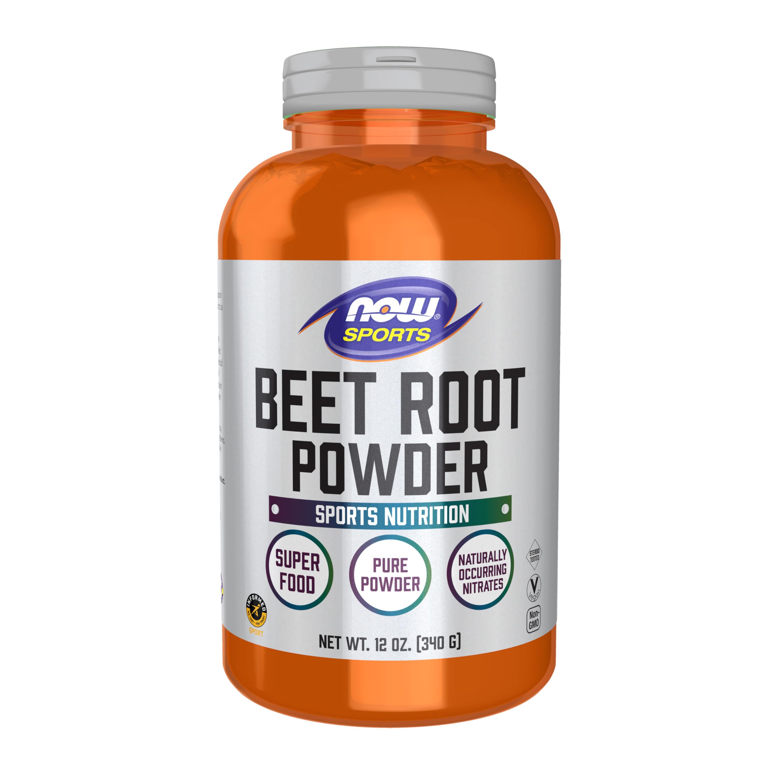 NOW Sports Nutrition, Beet Root Powder, Super Food With Naturally Occurring Nitrates, 12-Ounce