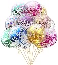 Rozi Decoration Rubber Confetti Balloons 20Pcs Multicolor Party Decor gallery image