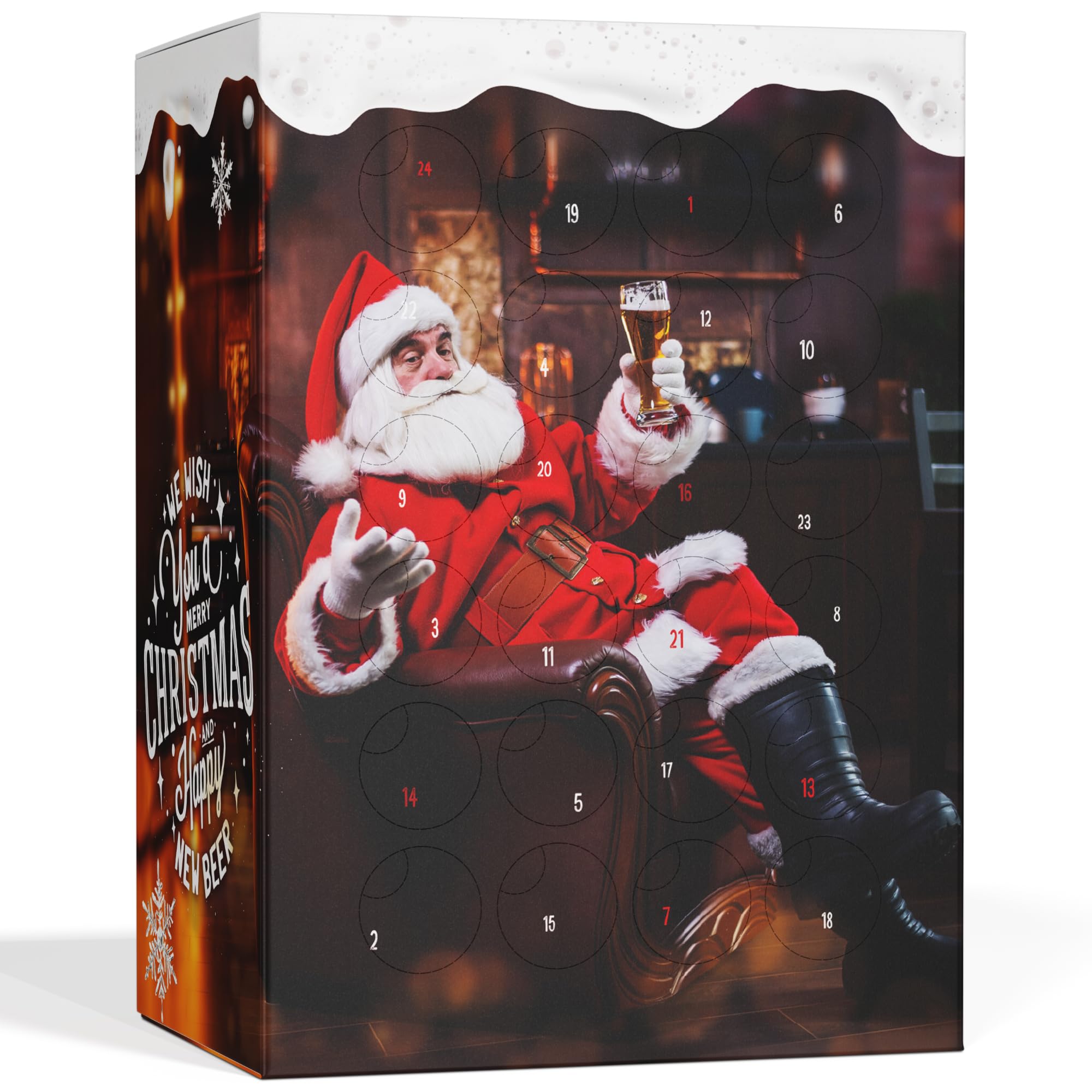 UMBRELLA® Calendario de Adviento de Cerveza 2025 - Cervezas de Todo el Mundo - Calendario de Navidad de Alcohol Original para Hombres (24 x 0,33 L)