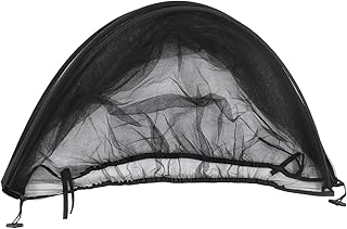 Rede Mosquiteira para Carrinho de bebê - Rede Mosquiteira Durável para Carrinho de bebê para Rede de Ajuste Confortável, Cabe Em Transportadora, Berço, Corredor e Assento de Carro (Preto com capa de borda preta)