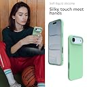 YATWIN Silicone Case for iPhone 17 Air, Soft-Touch, Shockproof, DustProof, Antiskid Phone Cover for Apple iPhone 17 Air - Light Cyan gallery image
