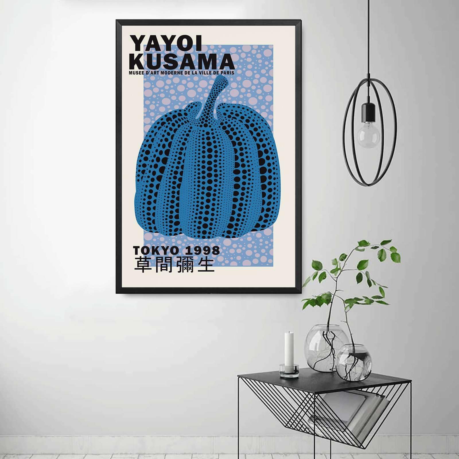 Amazon.com: SENLYCH Canvas Painting Wall Mural Print Yayoi Kusama