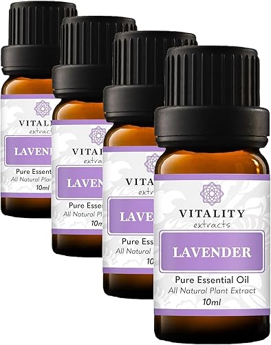 Miniatura 4 de Vitality Extracts Aceite esencial de lavanda - Calma natural, alivio del estrés, cuidado de la piel, descanso y relajación, aroma fresco, sin diluir