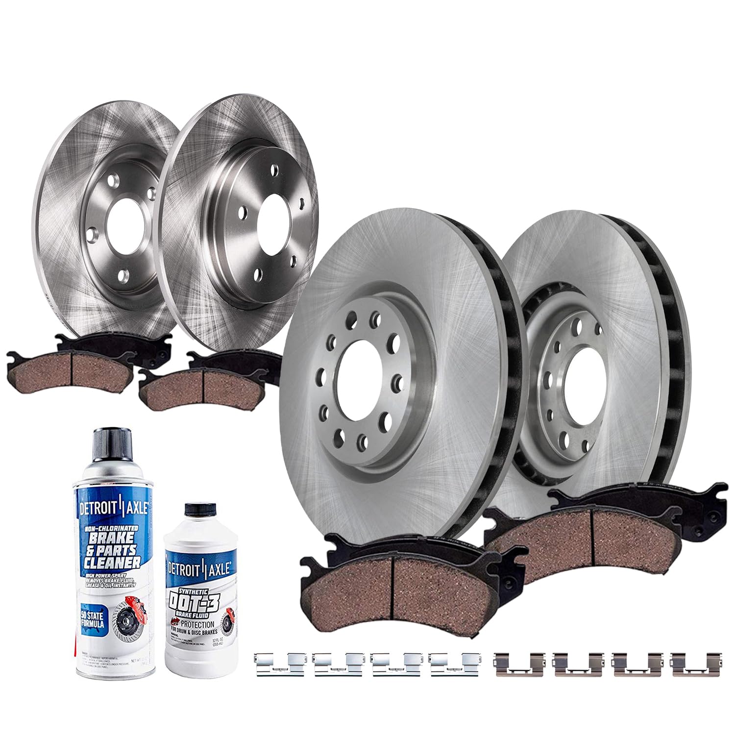 Detroit Axle - 10pc Brake Kit for 14-15 Chevy Cruze Volt 12-17 Buick Verano