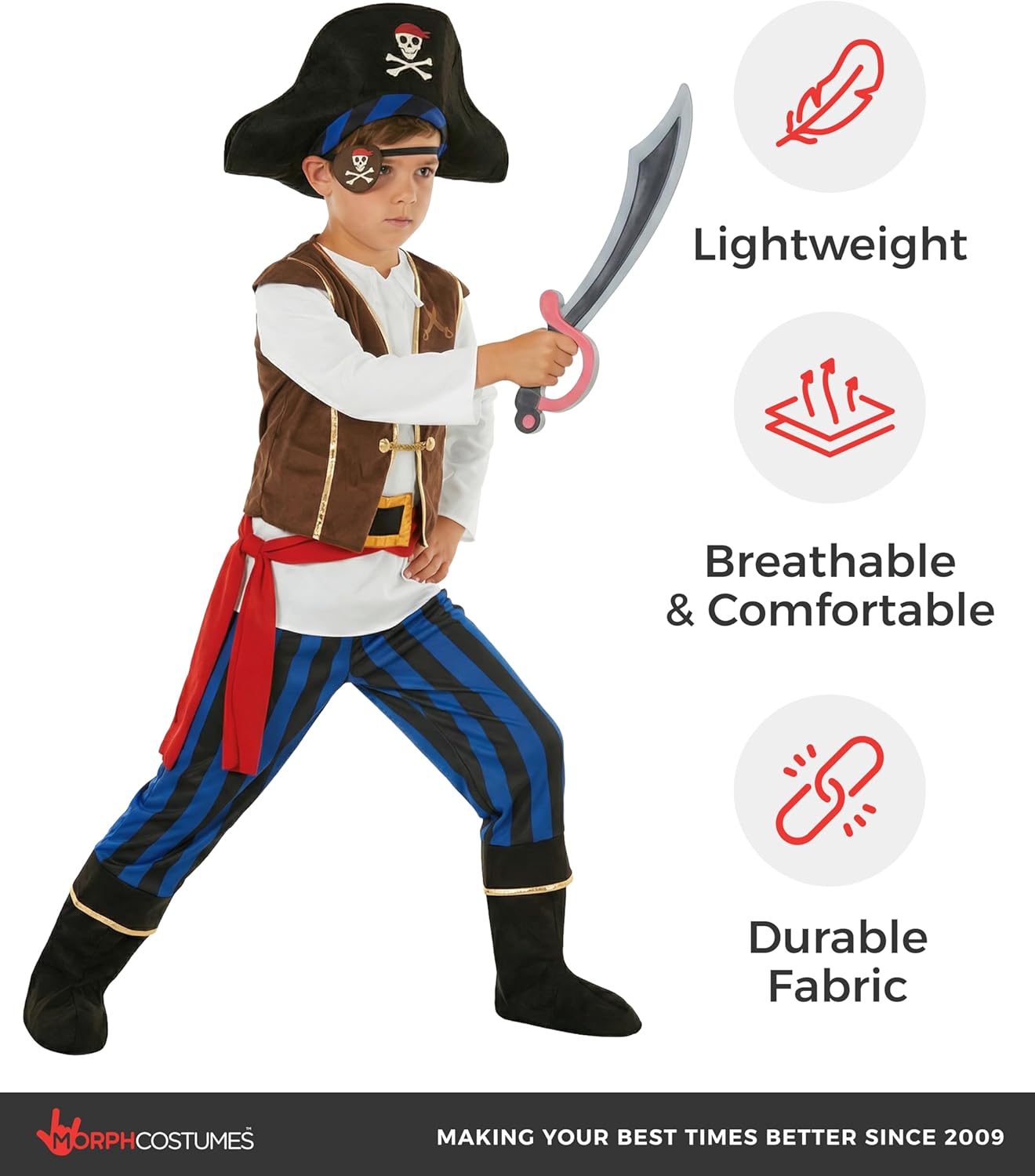Morph Pirate Costume Boys, Black And White Pirate Costume Kids, Boys Halloween Costumes, Halloween Costumes For Kids, Small