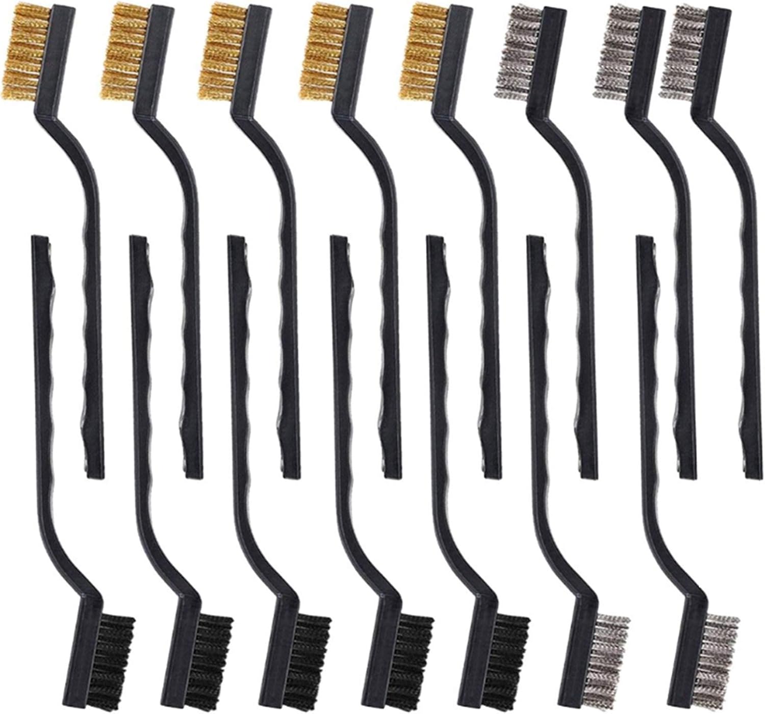 Set 3 Spazzole Metalliche TIVOLY | Acciaio, Ottone E Inox | Con Impugnature Ergonomiche - Foto 9