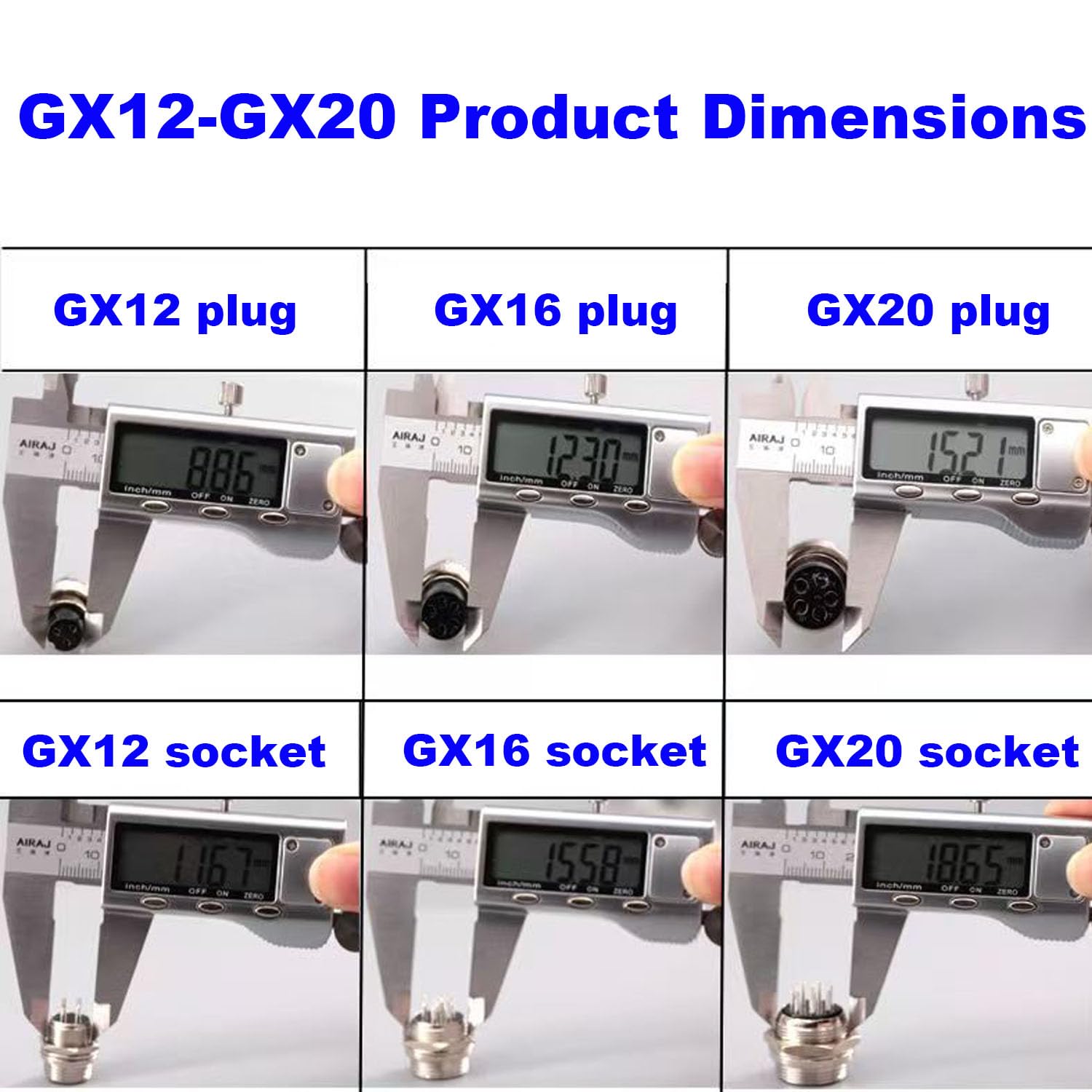 GX16 4Pin Aviation Connettore 16mm Metallo Pannello Montaggio Maschio Femmina Saldatura 2 pezzi