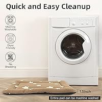 Vista 3 de Mora Pets Cama de Gato para Gatos de Interior Almohadilla Lavable para Jaula de Perro Bonita Alfombrilla de Cama de Perro con Estrella para Perros