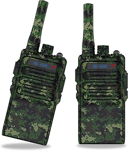 Miniatura 10 de Walkie Talkies para niños, paquete de 2 walkie talkies recargables de 3 millas de largo alcance con NOAA, 22 canales para 6 a 18 años, juguetes de