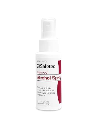 Safetec Isopropyl Alcohol Spray, 2 oz. Spray Bottle 24 Bottles/case