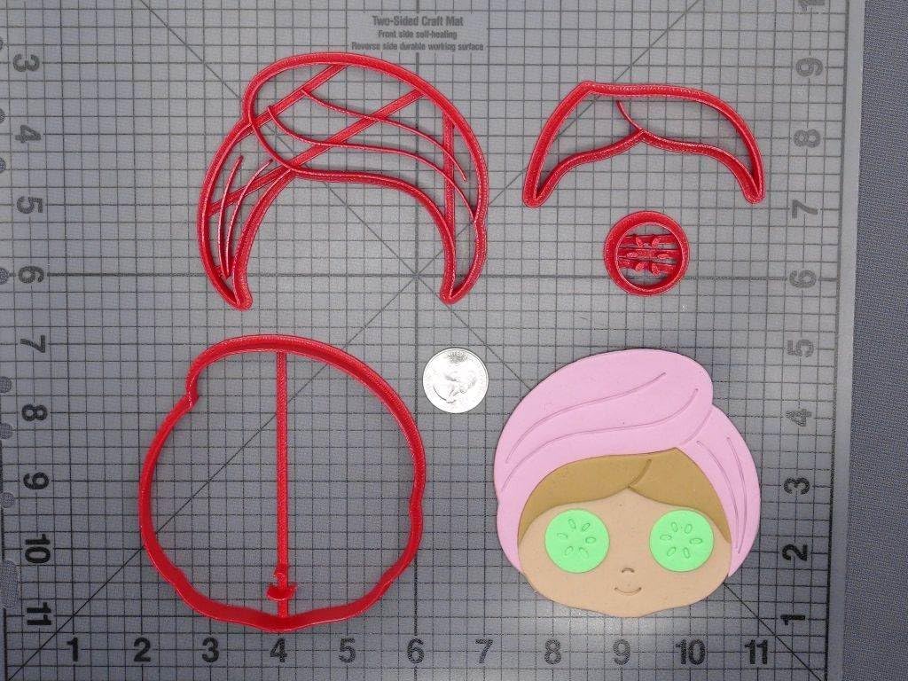 Spa Girl Head 266-E899 Cookie Cutter Set image 2