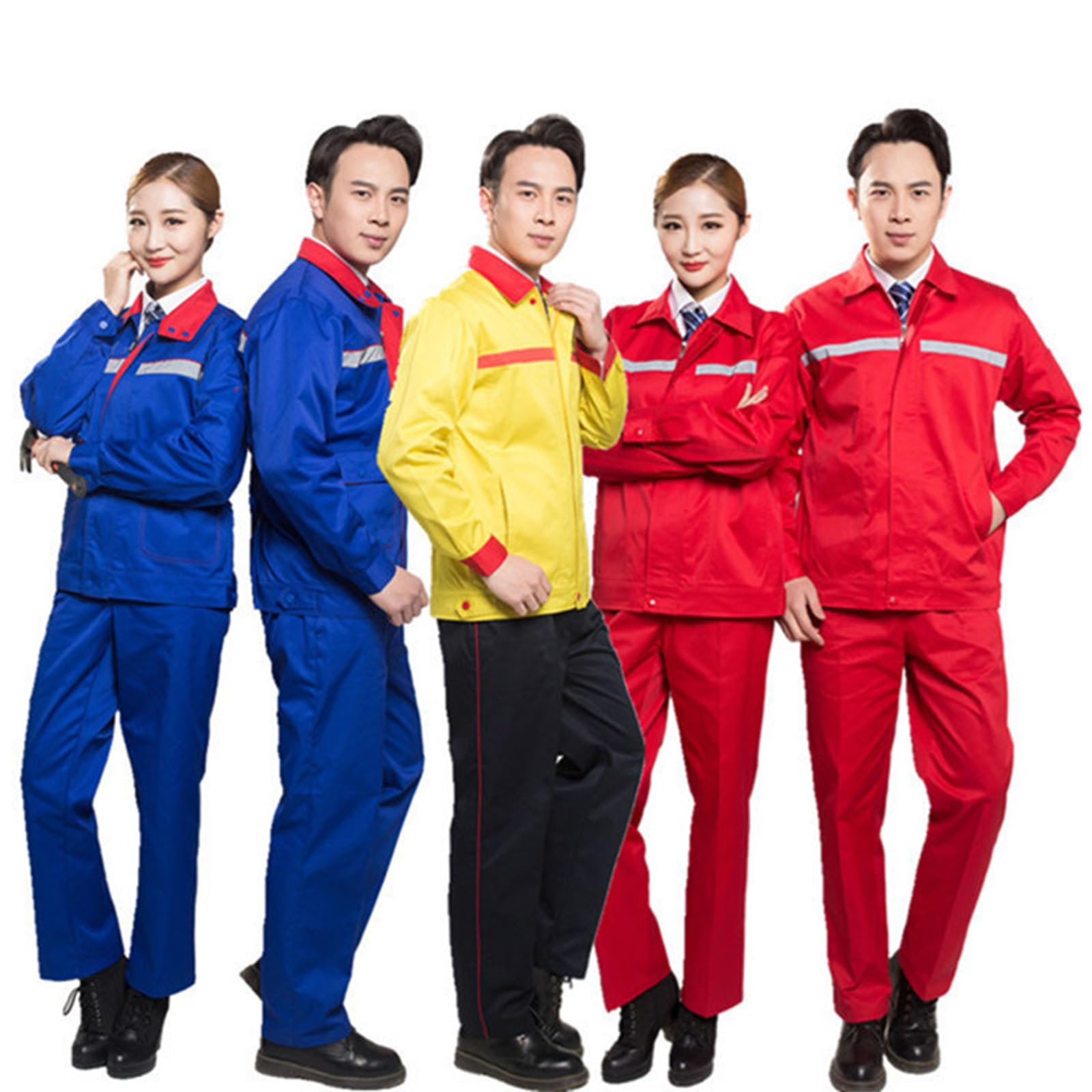 Tuta Manica Lunga Lavoro Generale Per Gli Uomini Donne Auto Officina Riparazione Meccanico Uniformi Abbigliamento Da Lavoro