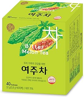 SONGWON Bitter Melon Tea - Distinct and Smooth Flavor, Enjoy Hot or Cold_40 Tea Bags, 0.8g Each (1.13 oz)
