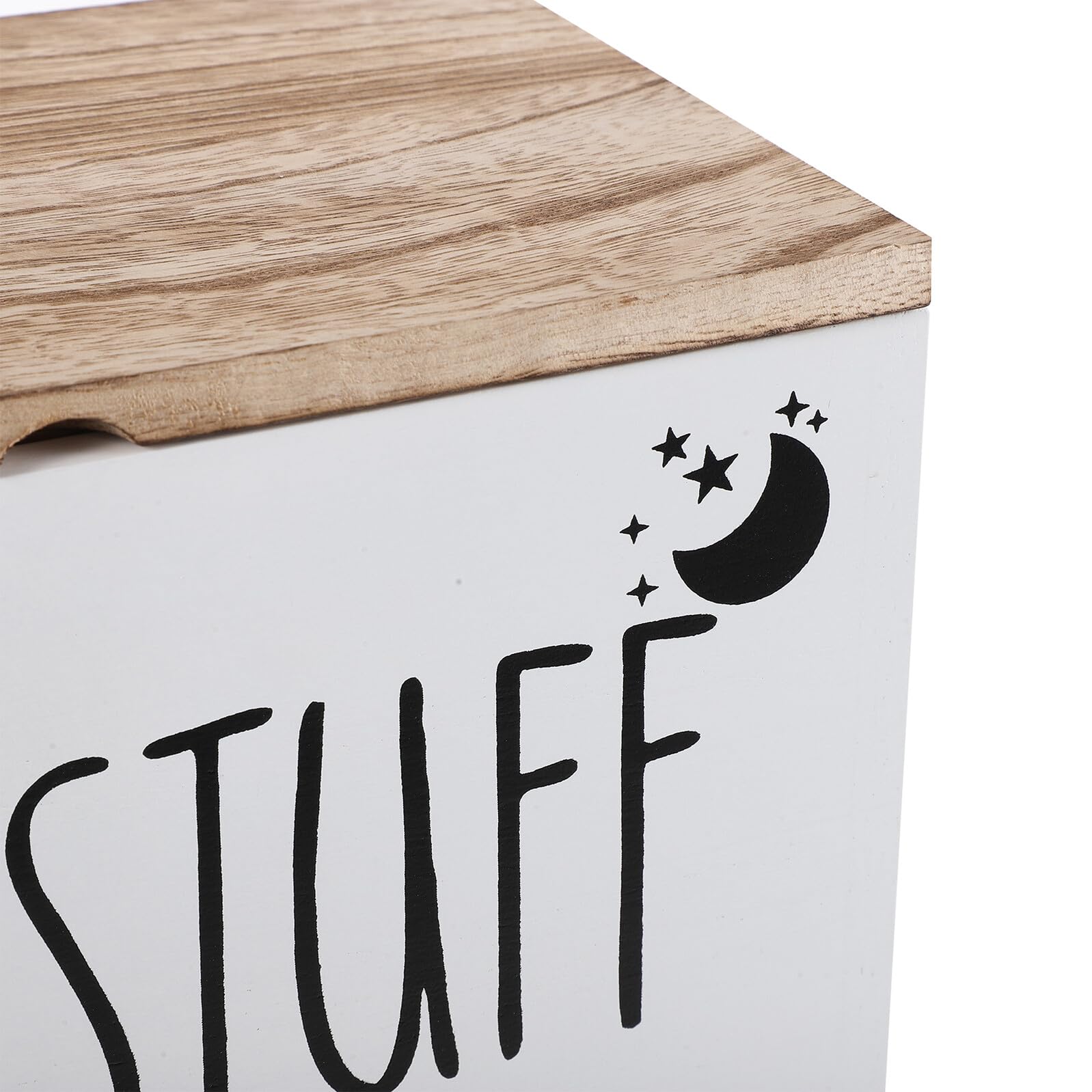 Healeved Porta Assorbenti in Legno per Bagno Scatola di Conservazione con Coperchio Organizer per Prodotti Igienici Contenitore per Accessori Bianco Piccolo Organizer per Bagno