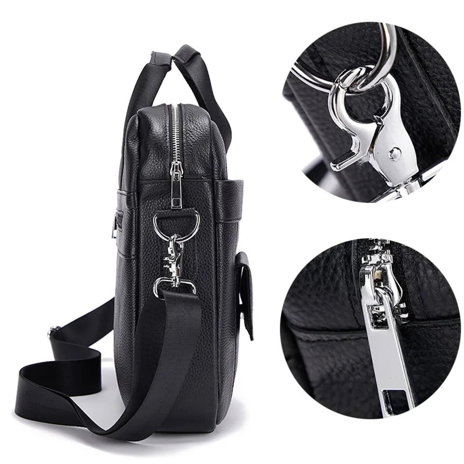 Borsa a Mano in Pelle da Uomo Valigetta in Pelle Borsa a Tracolla da Uomo Grande da Lavoro Borsa a Tracolla in Pelle di Vacchetta da Uomo Uomo Ventiquattrore