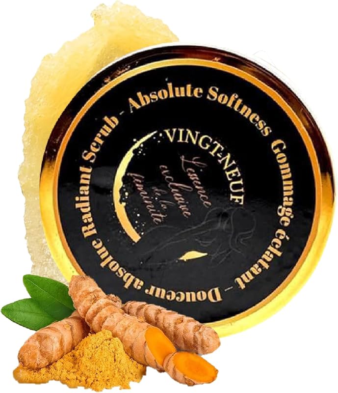 Exfoliating Turmeric Body Scrub, Brightening Body Exfoliator Scrub 280g | Body Exfoliator Scrub for Dark Spots, Gentle Turmeric Body Scrub Exfoliator for Smooth, Radiant-looking Skin, All Skin Types