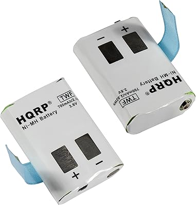 HQRP Two Rechargeable Batteries Compatible with Motorola SX500 / SX500R / SX600 / SX800 / SX800R / SX900 / SX900R Two-Way Radio