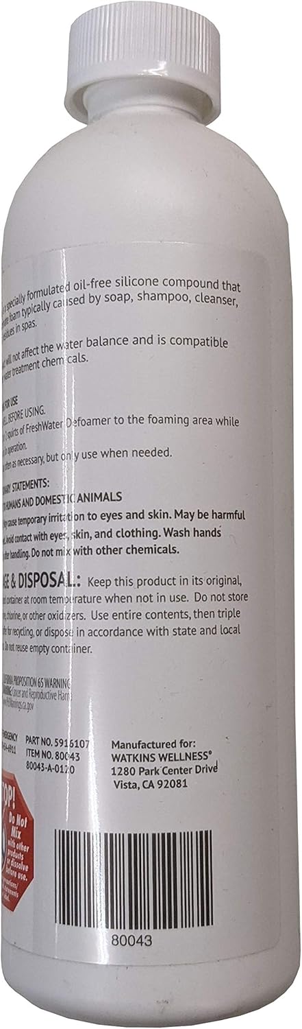Hot Spring Defoamer, 16 Fl Oz, White, Hot Tub Spa Defoamer