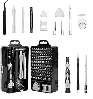 115 Piece Precision Screwdriver Set for Phone, Computer, Watch, Console, Eyeglass, Electronic - Professional Repair Tool Kit