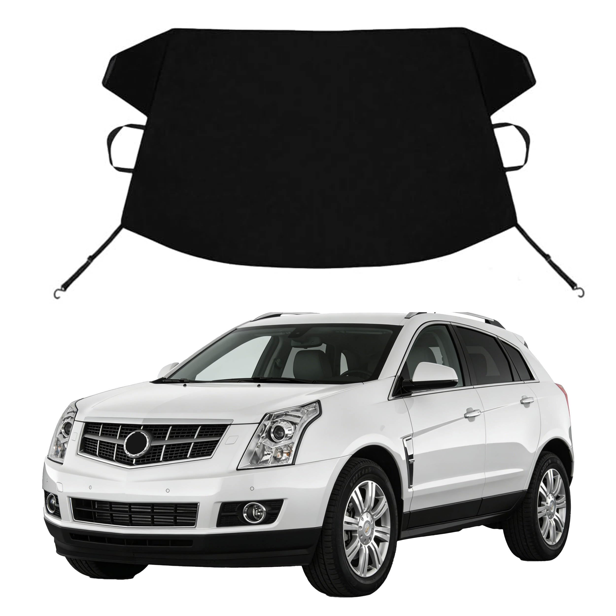 SRX Custom Windshield Cover for Ice and Snow Ca-di-llac SRX Heavy Duty 600D Oxford Fabric Windshield Protector Fit Waterproof Frost Snow Cover Winter Car Accessories