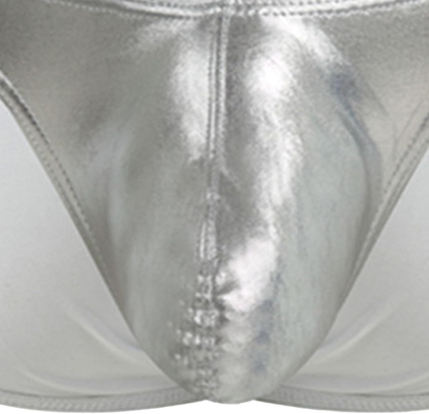 JEKE-DG Men's Shiny Low-Rise Thongs Contour Pouch Underwear Briefs Stretchy Jockstrap Bikini Swimsuit