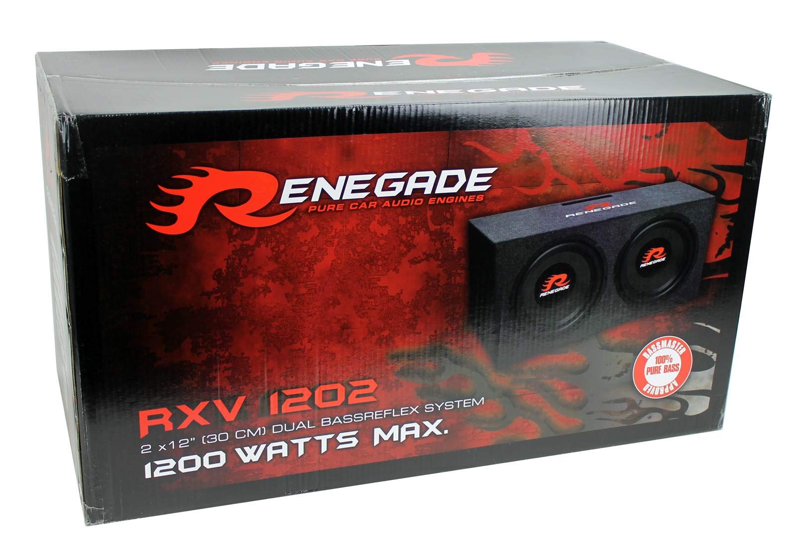 Subwoofer Renegade RXW124 12 Pouces (30 Cm) - Haut-Parleur Basse Puissance Pour Voiture