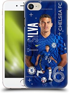 Head Case Designs Officially Licensed Chelsea Football Club Thiago Silva 2021/22 First Team Hard Back Case Compatible with Apple iPhone 7/8 / SE 2020 & 2022