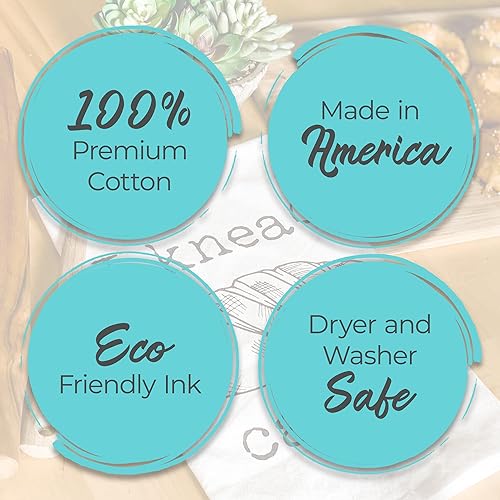 Miniatura 2 de Funny Dish Towel, Fries Before Guys Flour Sack Kitchen Towel, Sweet Housewarming Gift, Farmhouse Kitchen Decor, White or Gray (Gray)