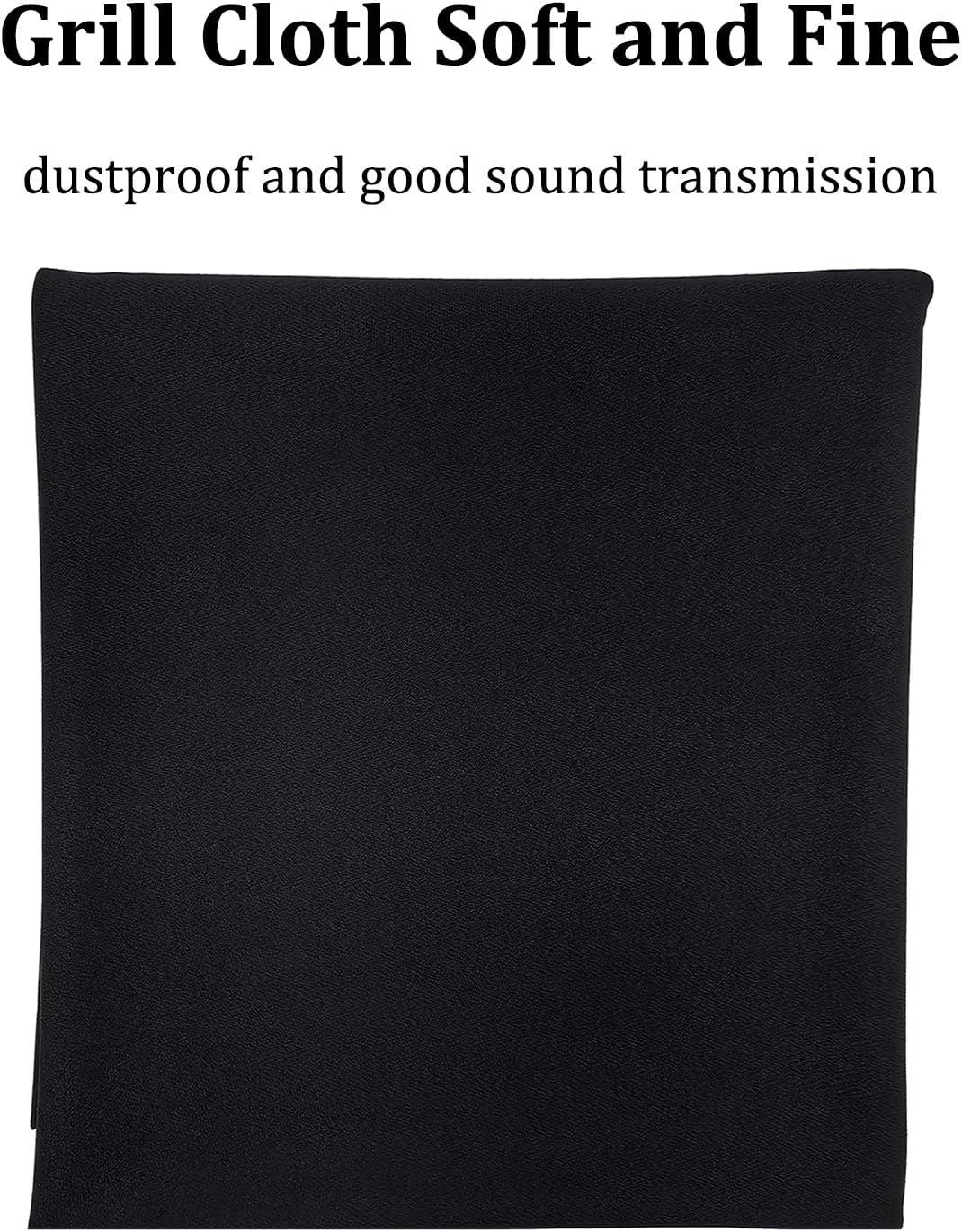 Speaker Grill Cloth，67"x40" Professional-Grade Black Fine Mesh Cover Fabric for Home/Stage Audio Systems Restoration & DIY New Speakers（Lightweight, Flexible and Sound-Transparent）