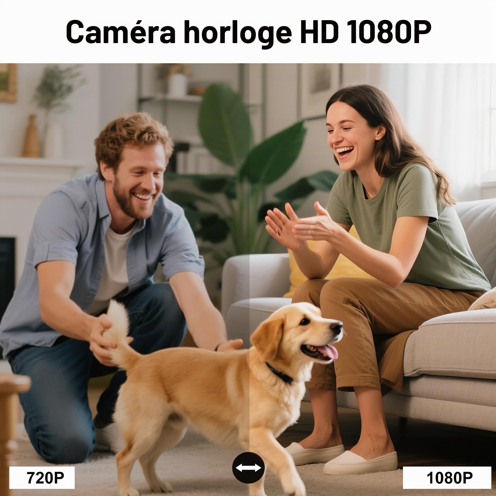 Caméra de Chargeur, Mini Caméras 1080P Nanny Cam Enregistreur Vidéo avec Détecteur de Mouvement - Caméras de Sécurité pour la Maison, le Bureau