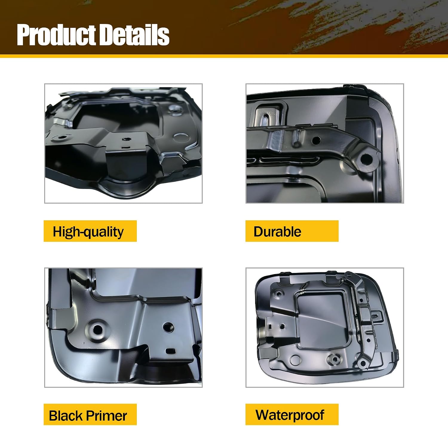 Fuel Filler Lid Fuel Gas Door Cover Fit for Toyota Tacoma 2016-2023 5 FT Bed Replace 77305-04080