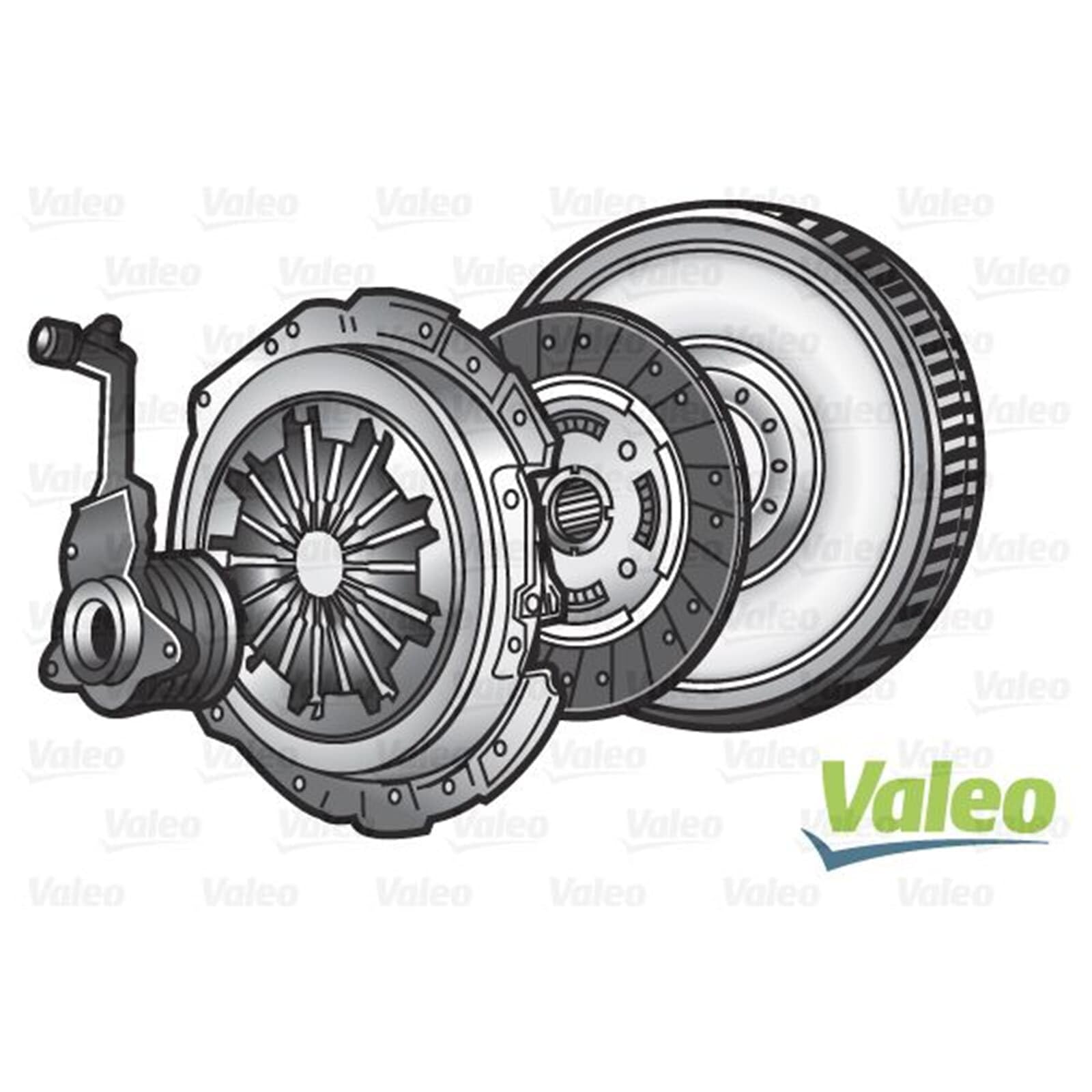 VALEO-845163-Kit de embrague-Cover Diámetro Externo: 240, Con tapa: YES, Con disco: YES, Presencia Del Volante: RIGID FLYWHEEL