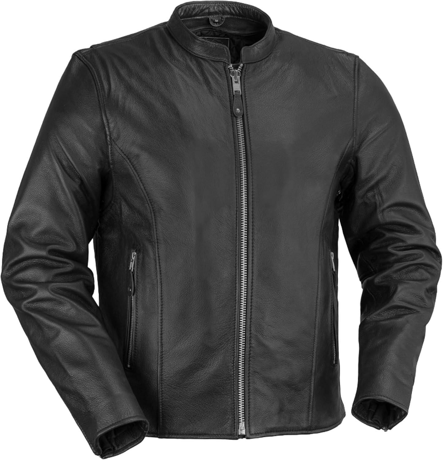 First Mfg Co - Ace - Men's Motorcycle Biker Riding Black Leather Jacket