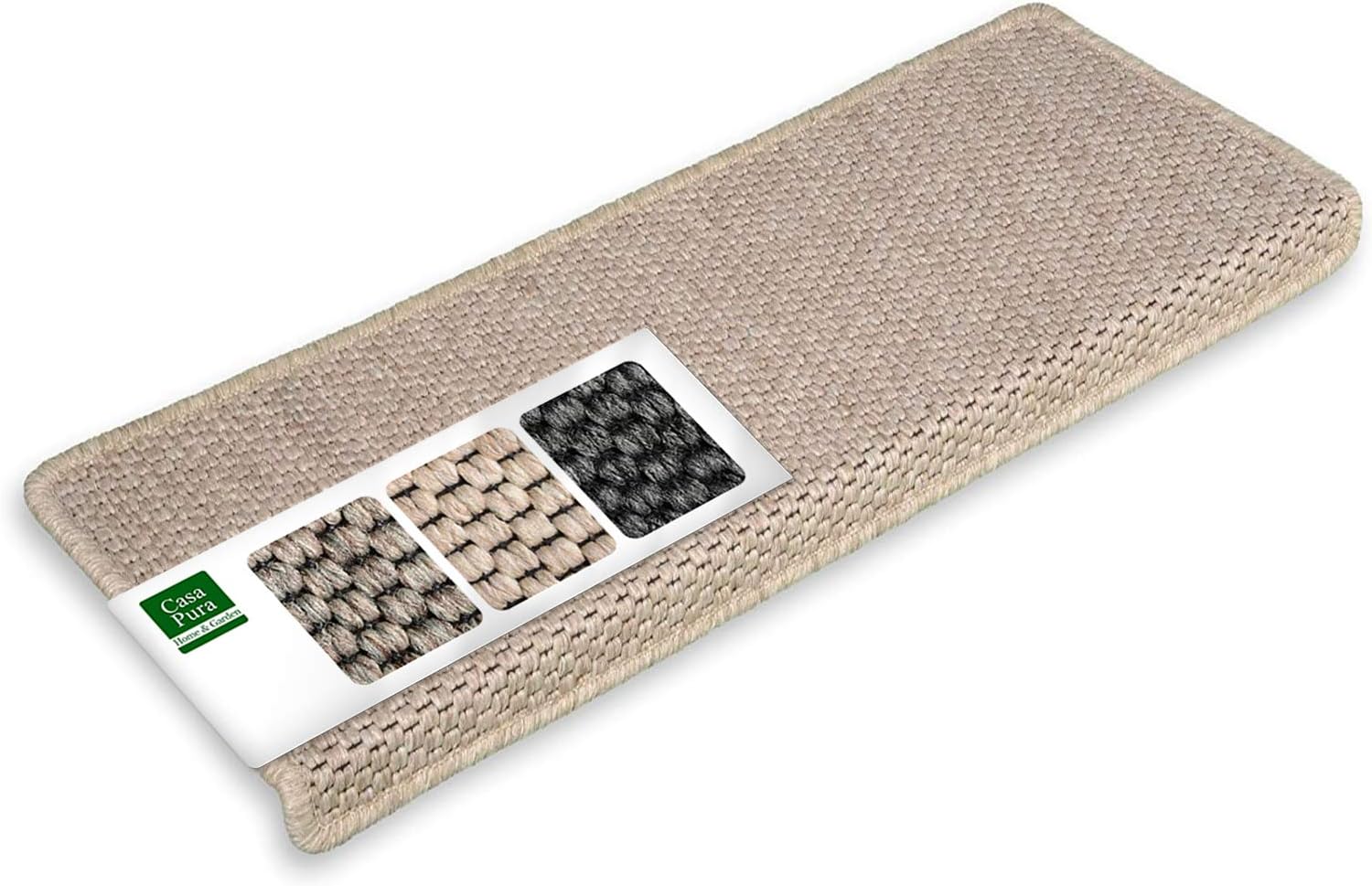 Tapis D'escalier Shaggy Bleu Clair - Protection Antidérapante Pour Marches, 66x100 Cm - Polypropylène Doux