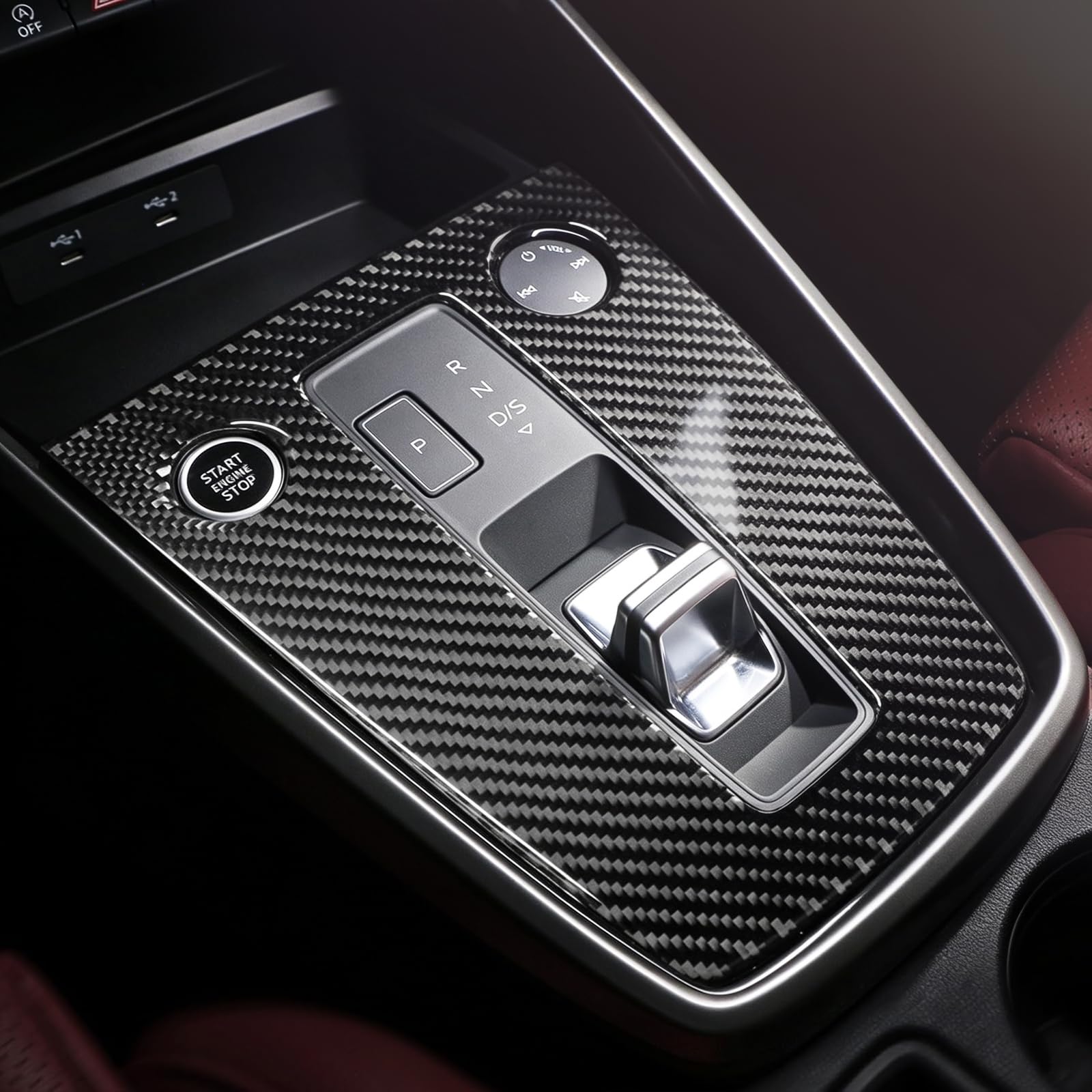 BETTERHUMZ Car Center Console Gear Shift Panel Cover Compatible