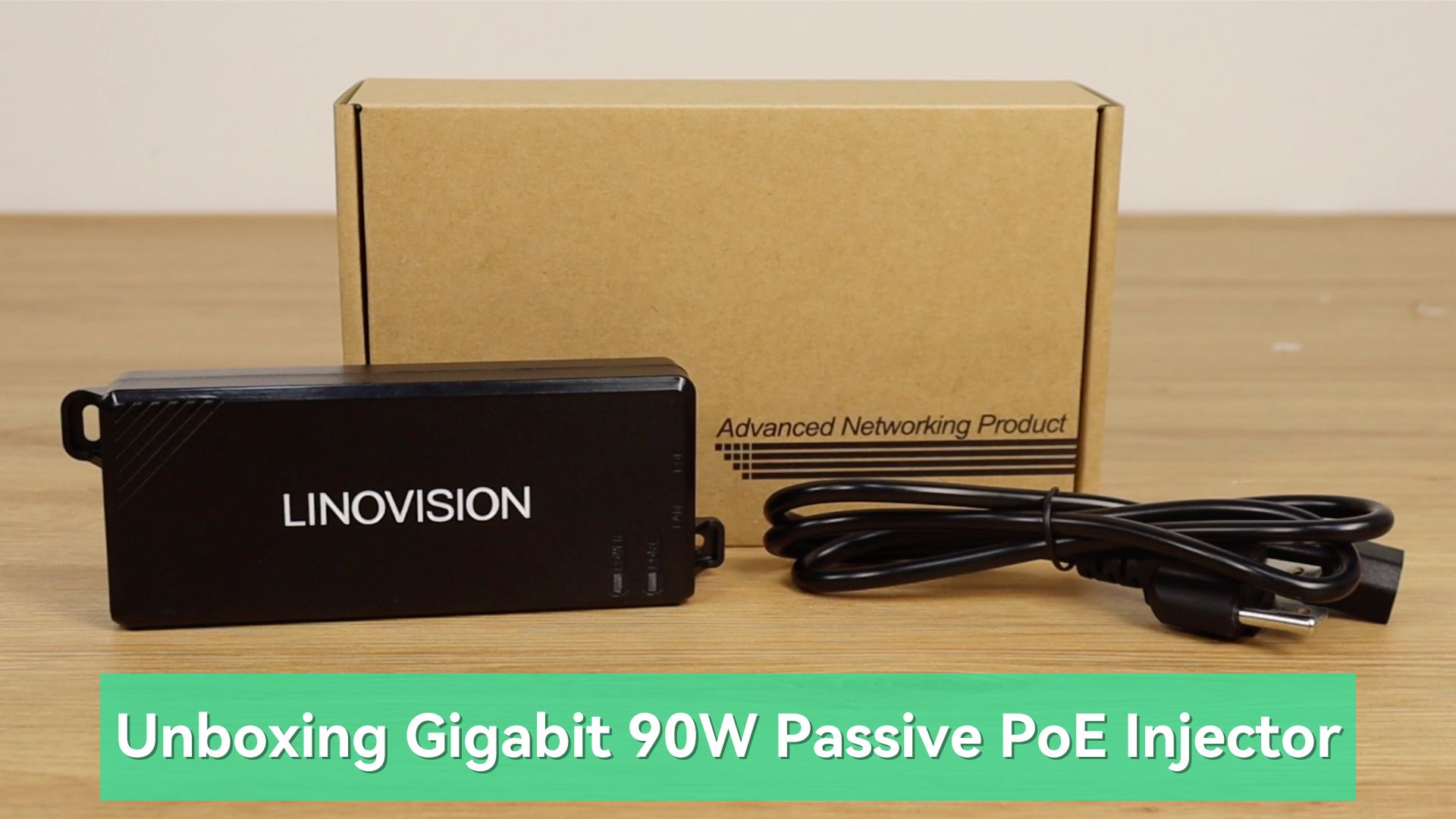 LINOVISION Industriële Gigabit 90W PoE Splitter met DC 24V en