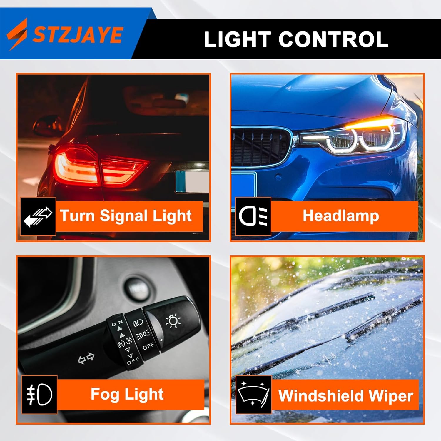 Turn Signal Switch Replacement Compatible with Ford E-150/E-250 2005-2014, for E-150/E-350 Club Wagon 2005,for E-350 Super Duty 2005-2019 Multi-Function Windshield Wiper Replaces CBS1403