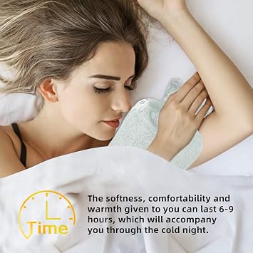Hot Water Bottle Rubber with Soft Cover (2 Liter) Classic Hot Water Bag for Pain Relief, Cramps, Neck, Shoulders Pain, Relieve Stress, Hot Cold Pack and Feet Warmer, Multifunction for Daily Use