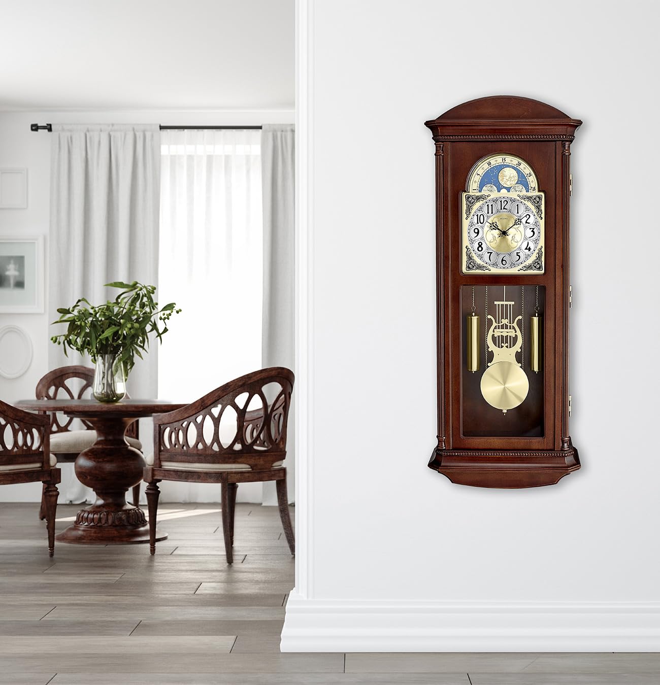Amazon.com: Bulova Litchfield Large Regulator Wall Clock, Model