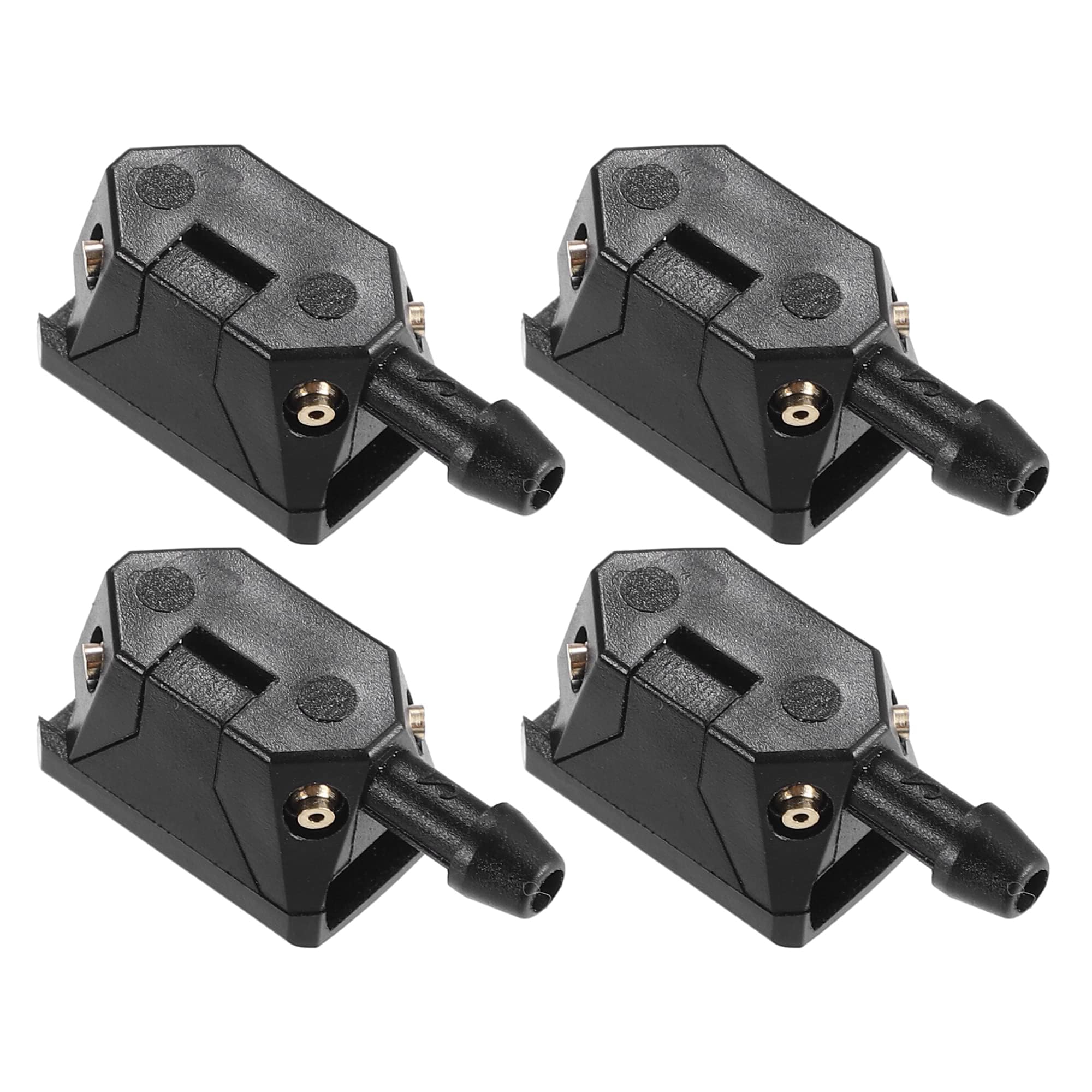 Buses de lave-glace universelles durables en plastique noir réglable (pack de 4)