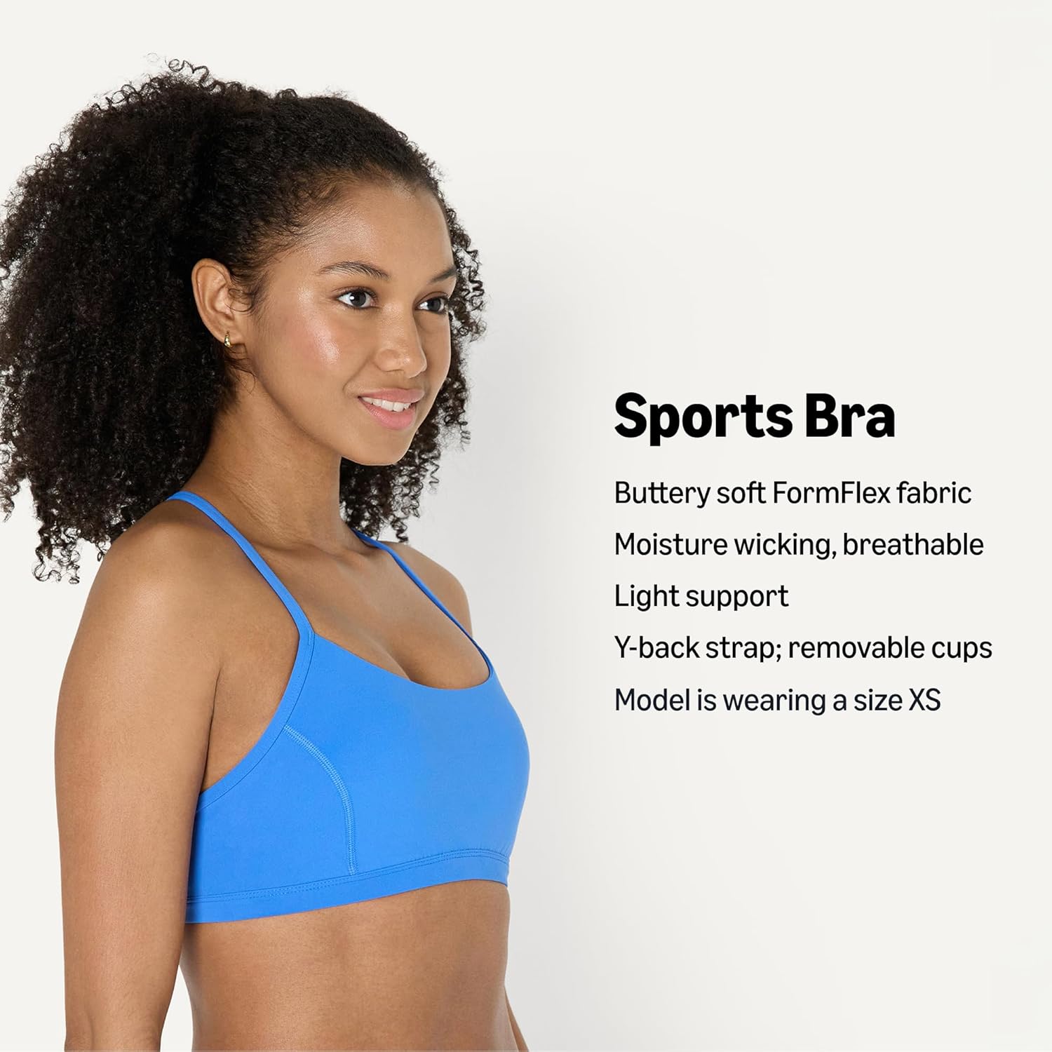 Amazon Essentials Women's Active FormFlex Buttery Soft Light Support Y-Back Thin Strap Yoga Sports Bra - Image 2